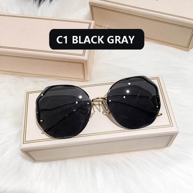 Fashion Tea Gradient Sunglasses